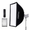 FEELWORLD FSR90 Rectangular Softbox, 60x90cm Rectangle for FEELWORLD FL125D FL125B FL225D FL225B and Other Bowens Mount Video Studio Light, for Live Streaming, Videography, Photography view 1