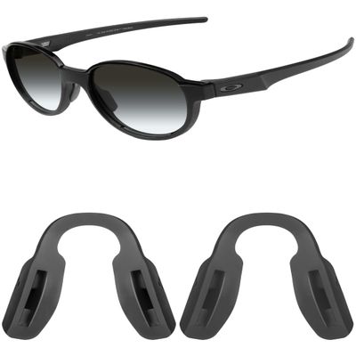 Mryok 2 Pair Replacement Nose Pieces Nose Pads for Oakley Activate OX8173 Eyeglass - Gray & Black Asian Fit