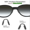 Mryok 2 Pair Replacement Nose Pieces Nose Pads for Oakley Activate OX8173 Eyeglass - Gray & Black Asian Fit view 2