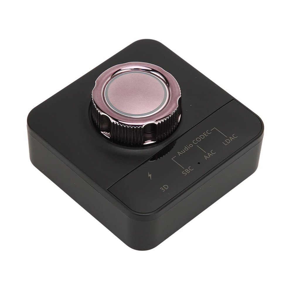 Bluetooth AUX Adapter, Wireless Audio Adapter, with 3D Sound Functi and LED Status Light, Bluetooth 5.0 Support Hands Freely Calling Functi and Voice Wake Up Functi for Car Use