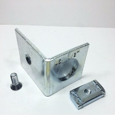 (Quantity 10) #4895 1-5/8" Raceway End Cap W/ Knock Out for Channel P1280A HQ