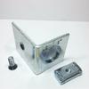 (Quantity 10) #4895 1-5/8" Raceway End Cap W/ Knock Out for Channel P1280A HQ view 1