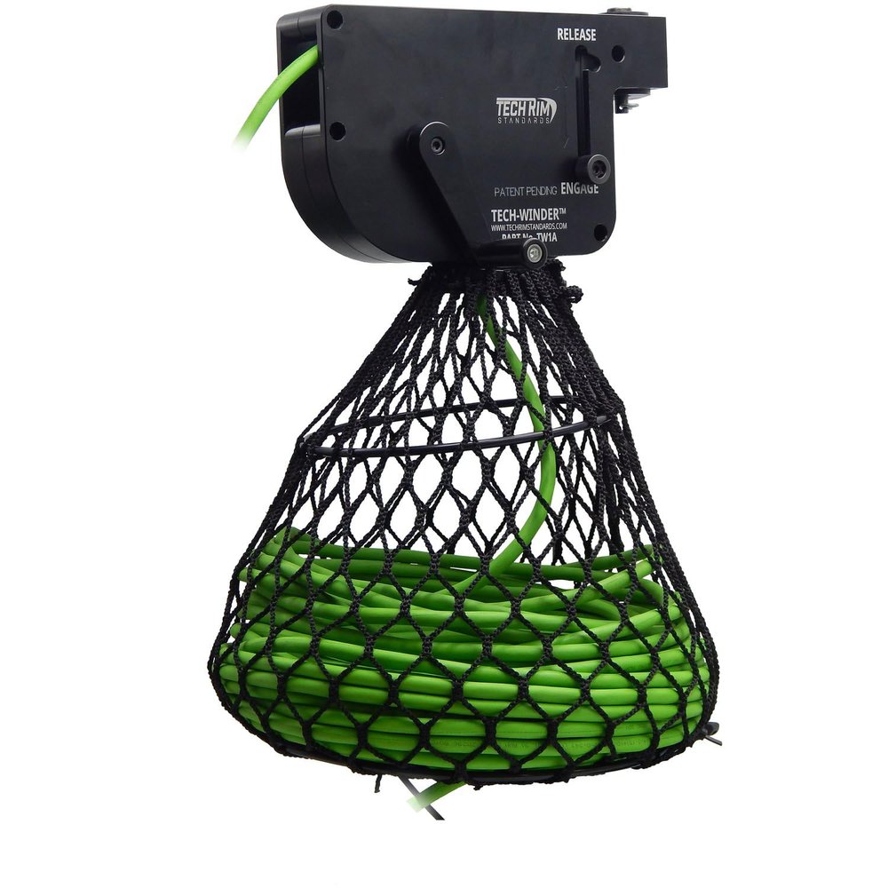 Tech-Winder - Industrial Grade - Aluminum Casing Fire Retardant - Robot Cell Pendant Cable Winder - Cord and Cable Reel