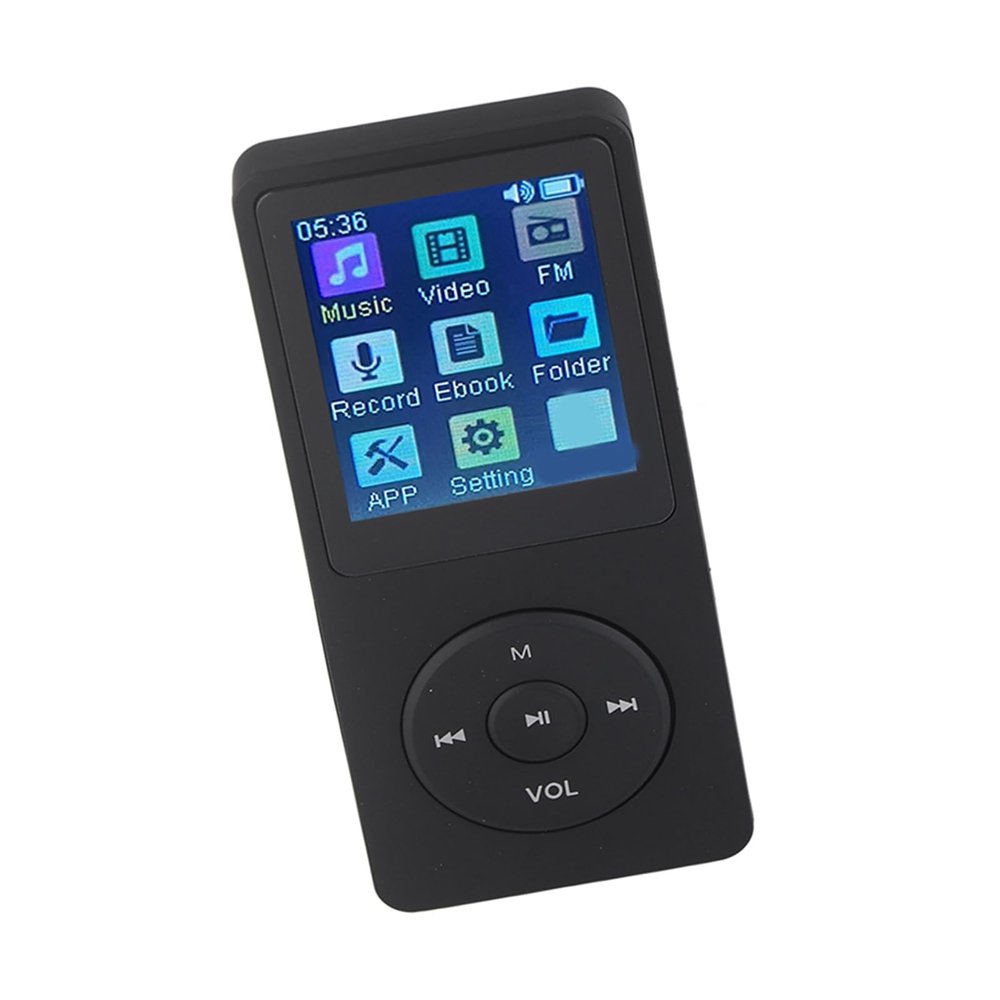 MP3 Player, Portable Lossless Sound MP3 Music Player with Classic Digital LCD 1.8 Inch Screen, Support Up to 32GB Memory Card, for Entertainment Study Outdoor Gym(Black)