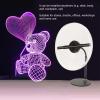 3D Hologram Projector, Holographic Display Video Projector, Advertising Player Machine, 256 LED Beads 256x1024 Hologram Advertising Fan, for Stores, Booths, Offices (US) view 3