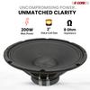 5 CORE Speaker 12 Inch 200W High Powered PA DJ Component Pro Audio Speaker System 8 Ohm 30 Oz Magnet w/High-Temperature CCAW Voice Coil - SP 12120 8OHMS view 2