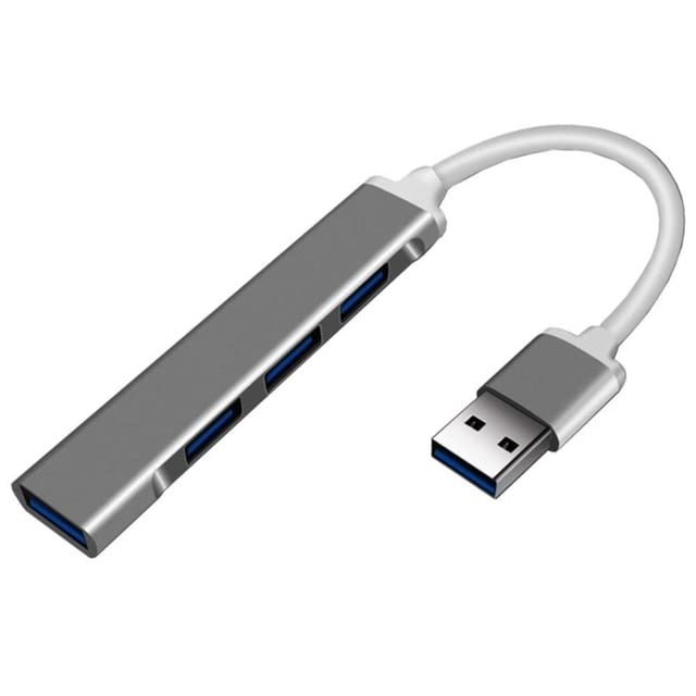 Mini USB Hub Extensions, 4 Port USB 3.0 Hub Expander, 2.0 Hub, USB Adapter Station, Ultra Slim Portable Data Hub Applicable for Laptop, iMac Pro, MacBook Air, Mac, Notebook PC