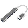 Mini USB Hub Extensions, 4 Port USB 3.0 Hub Expander, 2.0 Hub, USB Adapter Station, Ultra Slim Portable Data Hub Applicable for Laptop, iMac Pro, MacBook Air, Mac, Notebook PC view 1