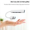 Mini USB Hub Extensions, 4 Port USB 3.0 Hub Expander, 2.0 Hub, USB Adapter Station, Ultra Slim Portable Data Hub Applicable for Laptop, iMac Pro, MacBook Air, Mac, Notebook PC view 3