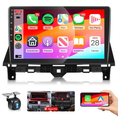 5G WiFi Radio for Honda Accord 8th 2008-2012 Car Stereo with Wireless Carplay Android Auto,10.1 Inch 1080P Touch Screen EQ DSP Bluetooth FM/RDS GPS Chip 26UIs with AHD Backup Camera Mic