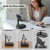 ZEALOT Cell Phone Stand with Wireless Bluetooth Speaker, Phone Holder and Wireless Induction Speaker Amplifier Dock Compatible with iPhone/ipad/Samsung,Gifts for Women Men Dad Him Her-Black view 4