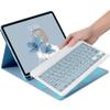 YEEHi Keyboard Case for iPad A16 2025 (11th Generation,11"/ iPad 10th Generation 10.9" 2025 Case with Cute Color Detachable Bluetooth Keyboard Cover with Pencil Holder,Mist Blue view 1