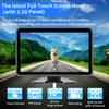 3 Camera Wired Backup Camera System Dash Cam for Truck/RV/Trailer/Bus/Tractor 10.1" Touch Monitor Loop Recording Split Screen 1080P Rear View & 2 Side View Camera Night Vision IP68 Back up Camera view 2