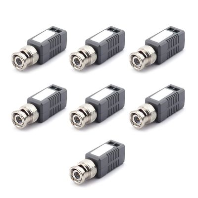 Juvielich 7Pcs Video Transmitter Passive Video Transceiver Transmitter HD-CVI/TVI/AHD for Surveillance Camera System YJS-202E