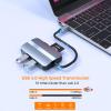 JZ USB C Laptop Docking Station, 5 in 1 Laptop Hub USB Type-C to RJ45 | USB 3.0 | USB 2.0 | TF | SD Card for MacBook,iPad,Samsung,Dell,HP and More Type C Tablet PC view 4