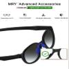 Mryok Replacement Nose Piece Nose Pads for Oakley Metalink OX8153 Eyeglasses - Blue Asian Fit view 3