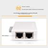 Pasotim Mini 2 Port RJ45 RJ-45 Network Network Box Switcher 2 Way Port Sharing Switch Adapter HUB, White, 500079957 view 3