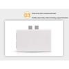 Pasotim Mini 2 Port RJ45 RJ-45 Network Network Box Switcher 2 Way Port Sharing Switch Adapter HUB, White, 500079957 view 4