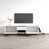 Meble Furniture Marmo Modern Freestanding TV Stand  Storage Cabinets  Fits TVs up to 85", 70.9" W x 15.7" D x 23.6" H  White view 4