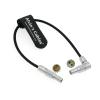 Flexible Power Cable for Tilta 2 Pin Male to RED Komodo Rotatable Right Angle 2 Pin Female Braided Wire 20CM| 8 inches Alvins Cables view 1