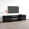 Meble Furniture Bono 01 Modern TV Stand Freestanding Rectangular Media Console Fits TVs up to 80", 63.8" W x 15.7" D x 20.1" H Black view 2
