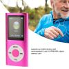 MP3 Player with Bluetooth, Music Player with Built-in HD Speaker, 1.8 Inch LCD Screen, HiFi Sound, Earphones Included, Support up to 64GB, for Students Running Walking(Pink) view 2