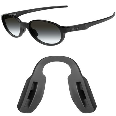 Mryok Replacement Nose Pieces Nose Pads for Oakley Trajectory OX8171 Eyeglass - Black Asian Fit