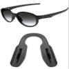 Mryok Replacement Nose Pieces Nose Pads for Oakley Trajectory OX8171 Eyeglass - Black Asian Fit view 1
