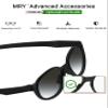 Mryok Replacement Nose Pieces Nose Pads for Oakley Trajectory OX8171 Eyeglass - Black Asian Fit view 3
