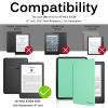 Miimall for All-New Kindle Case 11th Gen, 2022, Lightweight Premium PU Leather Bumper, Anti-Fingerprint Magnetic Auto Wake/Sleep Shockproof Case Cover for All-New Kindle 2022, 6 inch(Mint) view 2