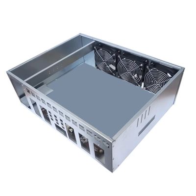 Acaigel Graphics Card Server Case with 3 Fans for 5 GPU X79 Motherboard Chassis