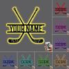 Custom Hockey Stick Night Light With Name Personalized Hockey Player Name Metal Sign Lamp Wall Art Led Lamp for Boys Kids Ice Hockey Lover Xmas Birthday Gifts Home Decor (Hockey Stick- Wood 1) view 3