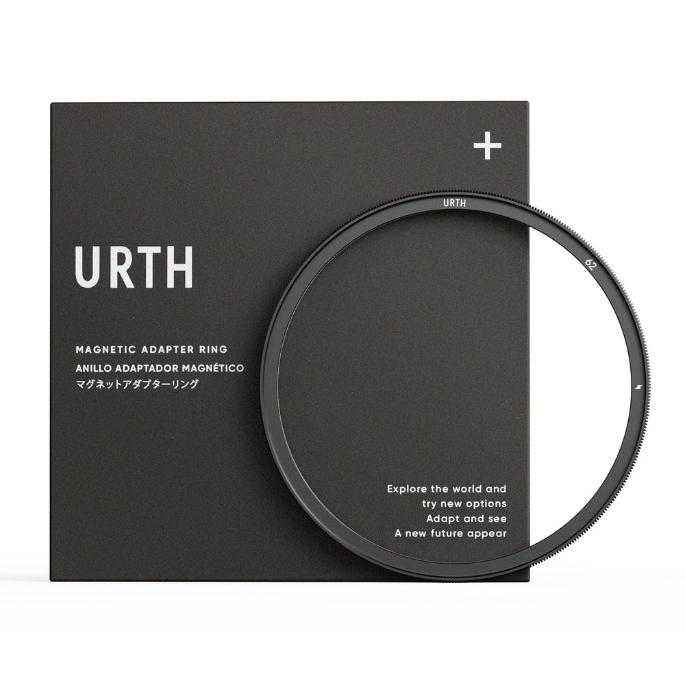 Urth 62mm Magnetic Lens Filter Adapter Ring - Screw-in Adapter Ring for Converting Camera Lens to Magnetic Filter System
