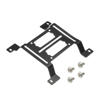 MECCANIXITY Water Cooling Pump Radiator Support Holder, Arched Water Pump Bracket 116x115mm Black Pack of 2