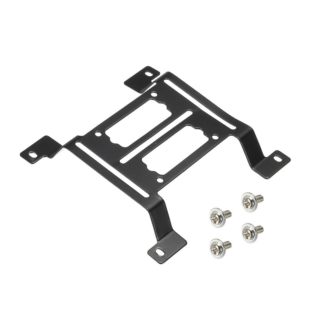 MECCANIXITY Water Cooling Pump Radiator Support Holder, Arched Water Pump Bracket 116x115mm Black Pack of 2