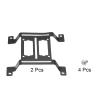 MECCANIXITY Water Cooling Pump Radiator Support Holder, Arched Water Pump Bracket 116x115mm Black Pack of 2 view 3