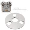 Recording Tape Reel, 1/4 10 Inch Empty Tape Reel, Universal Aluminum Alloy Empty Disc Opening Machine Parts for 1/4 Tape with 10 inch Diamete(Silver) view 2