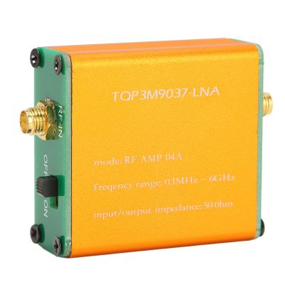 1.95GHz at 20dB Low Noise Amplifier, 0.1MHz6GHz Full Band RF Power Preamplifier, SMA Female RF Wideband Amplifier Broadband Module Receiver for Shortwave, FM Radio(Shipped with Built in Battery)