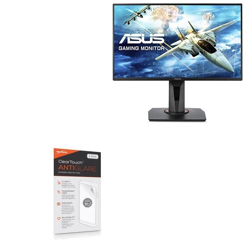 BoxWave Screen Protector Compatible with ASUS VG248QEZ - ClearTouch Anti-Glare (2-Pack), Anti-Fingerprint Matte Film Skin