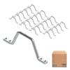 ICC 2" Metal Cable Management D-Ring, 25-Pack  Horizontal & Vertical Wall Cable Organizer, Cable Hanger & Wire Loop for Structured Wiring view 1