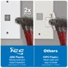ICC 1-Port Keystone Wall Plate (10 Pack), UL Listed, Durable ABS Plastic, Single Gang Wall Plate for RJ45 Modular Jack and Inserts, Ivory view 3