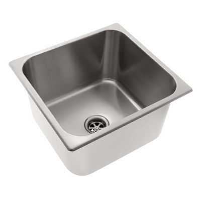 AMBASSADOR MARINE GRADE Rectangle 304 Stainless Steel Sink, Boat Sink/RV Sinks, Galley/Kitchen Sinks, Head/Bathroom, for boat/RV/camper - Ultra-Mirror, 14" x 13-1/4" x 8"Deep (S44-1831-UM-W)