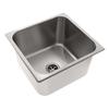 AMBASSADOR MARINE GRADE Rectangle 304 Stainless Steel Sink, Boat Sink/RV Sinks, Galley/Kitchen Sinks, Head/Bathroom, for boat/RV/camper - Ultra-Mirror, 14" x 13-1/4" x 8"Deep (S44-1831-UM-W) view 1