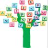 ABC Blocks Tree Day Care Ideas - Pre School 1st Grade Teacher Slide Blocks Wall Sticker Decal for Home Dcor Birthday - 20 Inch x 30 Inch view 1