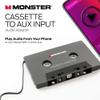 Monster Cassette to Aux Audio Adapter for Car, Compatible with Devices Featuring 3.5mm Aux Port, Music Playback, Hands-Free Calls, Xtreme Easy DIY Installation, Plug and Play view 3