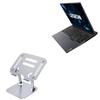 BoxWave Stand and Mount Compatible with Lenovo Legion 5i Pro (16 in - 82JD) - Executive VersaView Laptop Stand, Ergonomic Adjustable Viewing Angle Metallic Riser - Metallic Silver view 1
