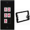 RiteAV Custom Wall Plate 5 Port, 1 Gang w-Bracket, Black/Black, Choose HDMI Coax 3.5mm Banana Cat5/6 Phone RCA Speaker Toslink USB view 1