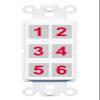 RiteAV 6 Port Custom Wall Plate, Rocker, White/White, Choose HDMI Coax 3.5mm Banana Cat5/6 Phone RCA Speaker Toslink USB view 1