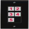 RiteAV Custom Wall Plate 5 Port, 1 Gang, Black/Black, Choose HDMI Coax 3.5mm Banana Cat5/6 Phone RCA Speaker Toslink USB view 1