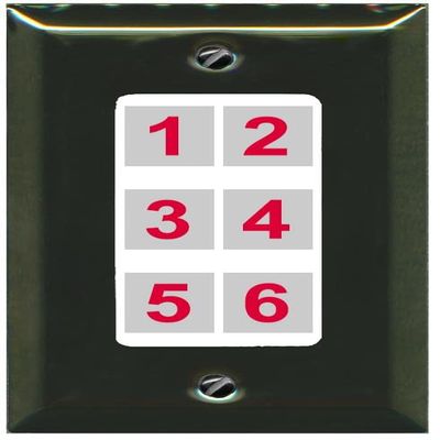 RiteAV 6 Port Custom Wall Plate, 1 Gang, Brass/White, Choose HDMI Coax 3.5mm Banana Cat5/6 Phone RCA Speaker Toslink USB